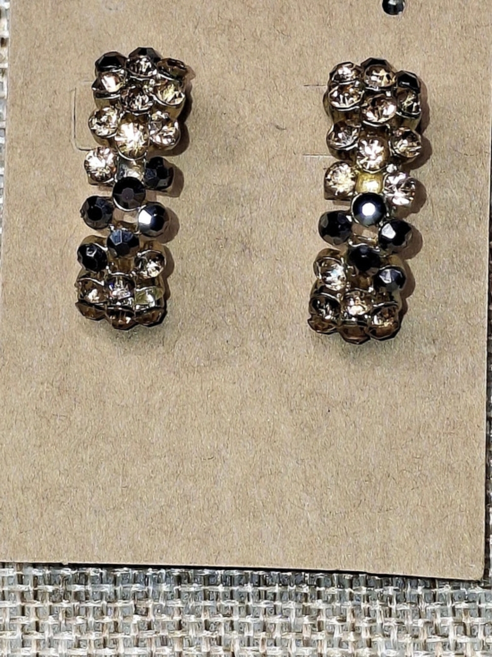 Monet Cluster Bead Drop - Note: Missing One Stone See Pictures